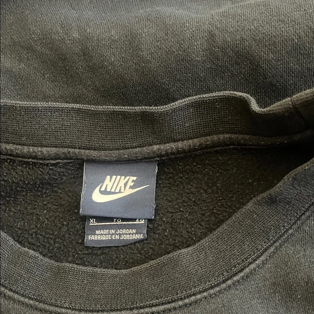 Nike Black Crewneck Sweatshirt with White‎ Swoosh